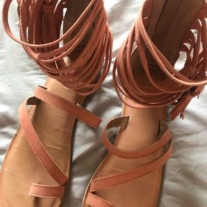 Jeffrey Campbell Dusty Rose Gladiator Sandals